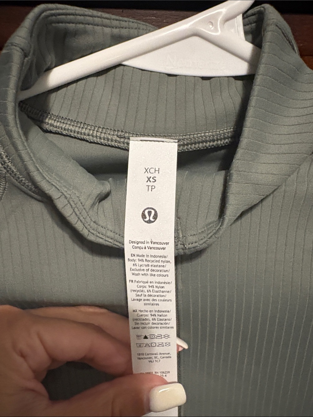 Lululemon It’s Rulu Ribbed Cropped Half Zip - Picture 2 of 7